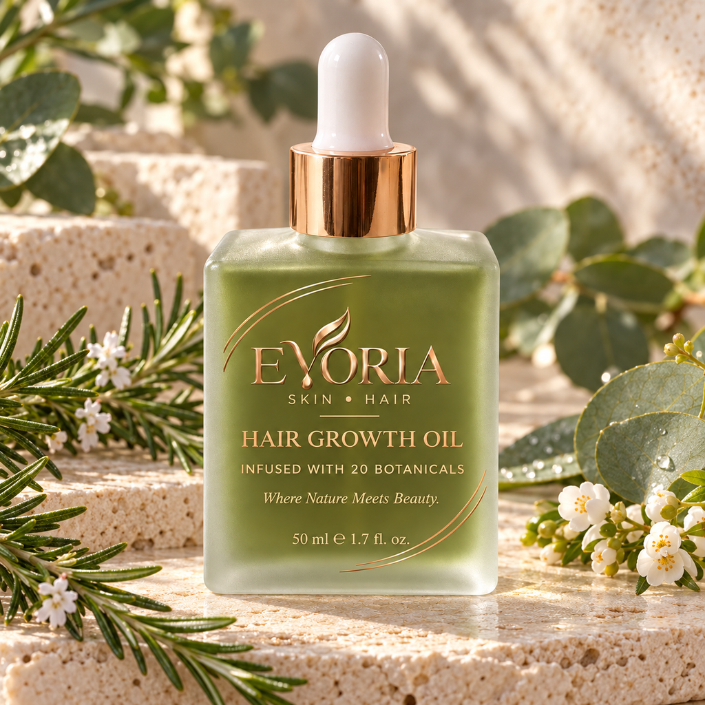 Evoria Botanical Hair Growth Oil – 20 Botanical Blend, 50ml