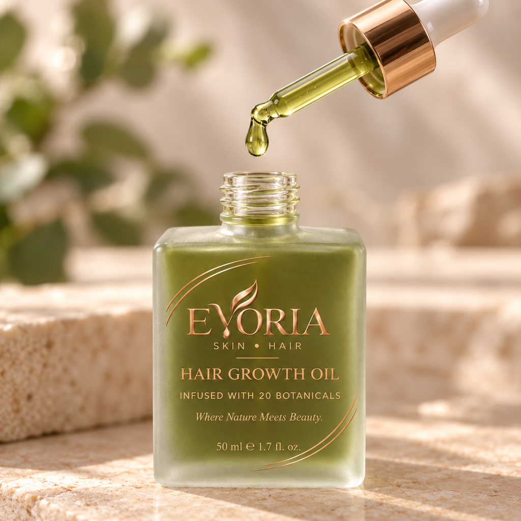 Evoria Botanical Hair Growth Oil – 20 Botanical Blend, 50ml