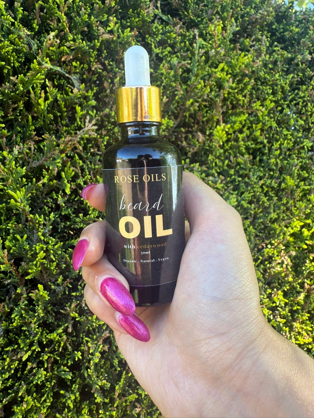 Rose Infused Beard Oil – Vegan, Organic Blend for Softer, Healthier Beards